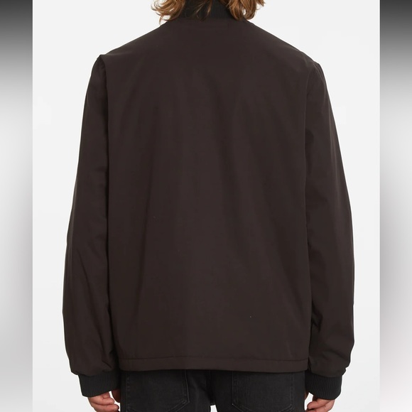 VOLCOM NWT Lookster jacket mens/boys size small reversible black button down - Picture 2 of 4
